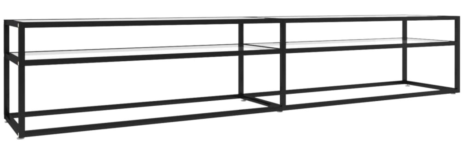 vidaXL TV-Schrank Transparent 220x40x40,5 cm Hartglas 331730 Bild 1