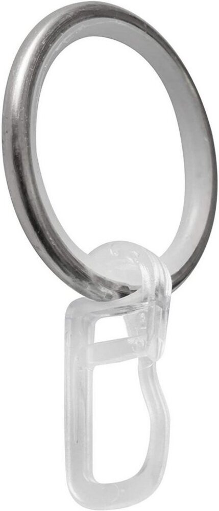 Garduna Gardinenring Edelstahl-Optik, für Ø16 & Ø20mm Gardinenstangen, (Set, 20-St, im Set à 20 oder 100 Stück mit Gleiteinlage) Bild 1