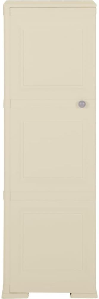 vidaXL Kunststoffschrank 40x43x125 cm Holzdesign Angora-Weiß 340604 Bild 1