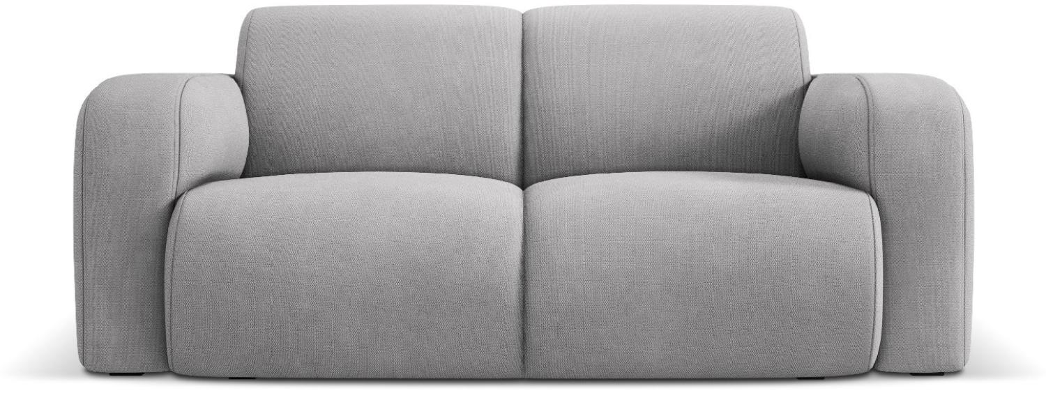 Micadoni Boucle Sofa Molino 2-Sitzer Strukturierter Stoff Hellgrau Bild 1