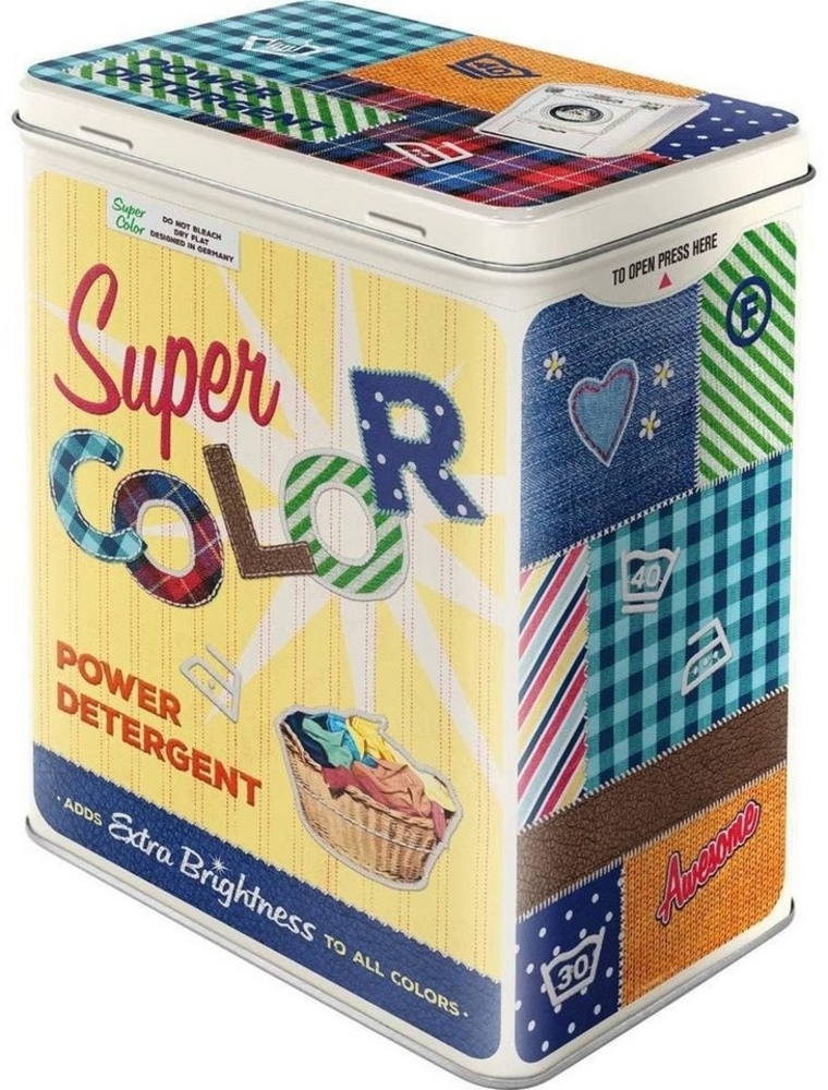 Nostalgic-Art Vorratsdose Kaffeedose Blechdose - Super Color Detergent Bild 1