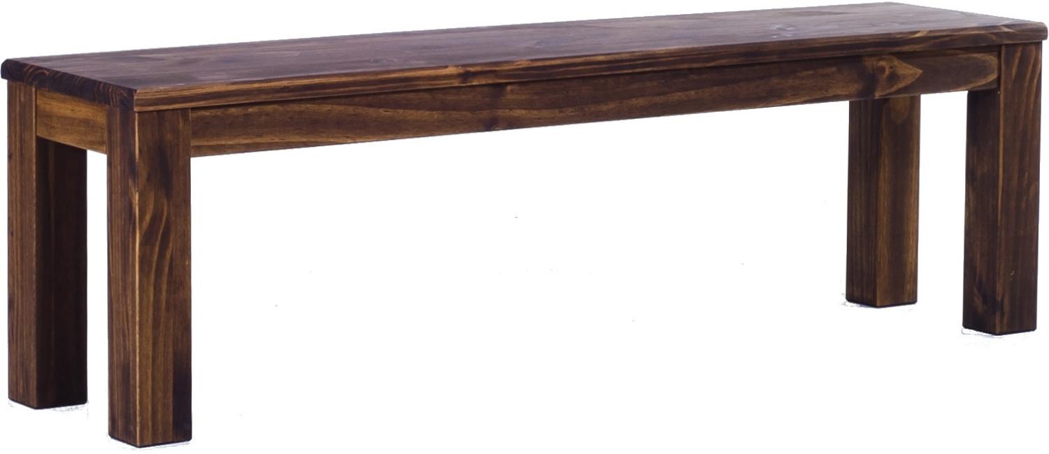 Sitzbank 150 cm Rio Classico Eiche antik Pinie Massivholz Esszimmerbank Küchenbank Holzbank Brasilmöbel Bild 1