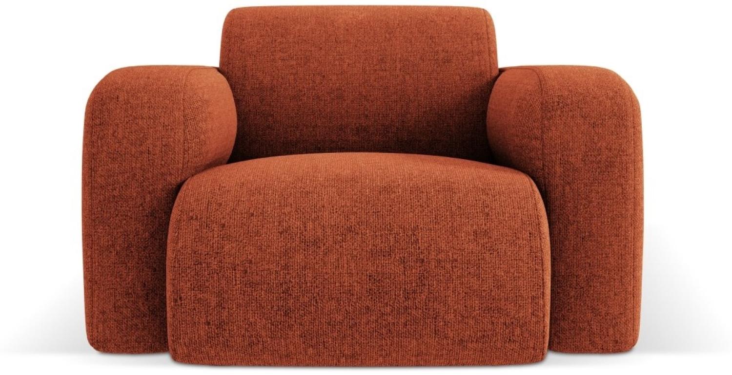 Micadoni Boucle Sessel Molino Chenille Terrakotta Bild 1