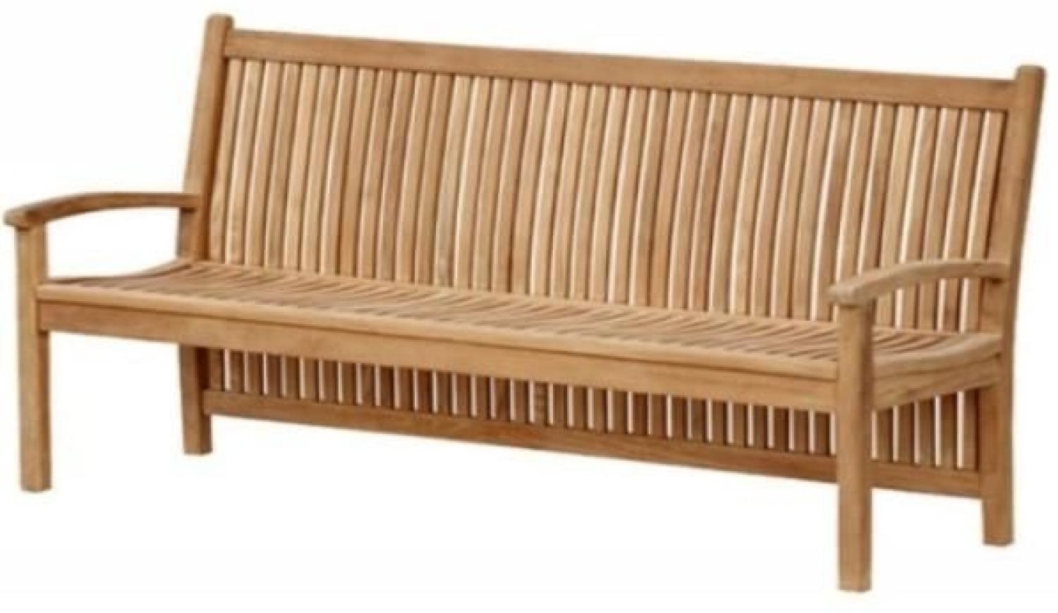 Gartenbank Pescara Teak Massivholz - Breite: 180 cm Bild 1