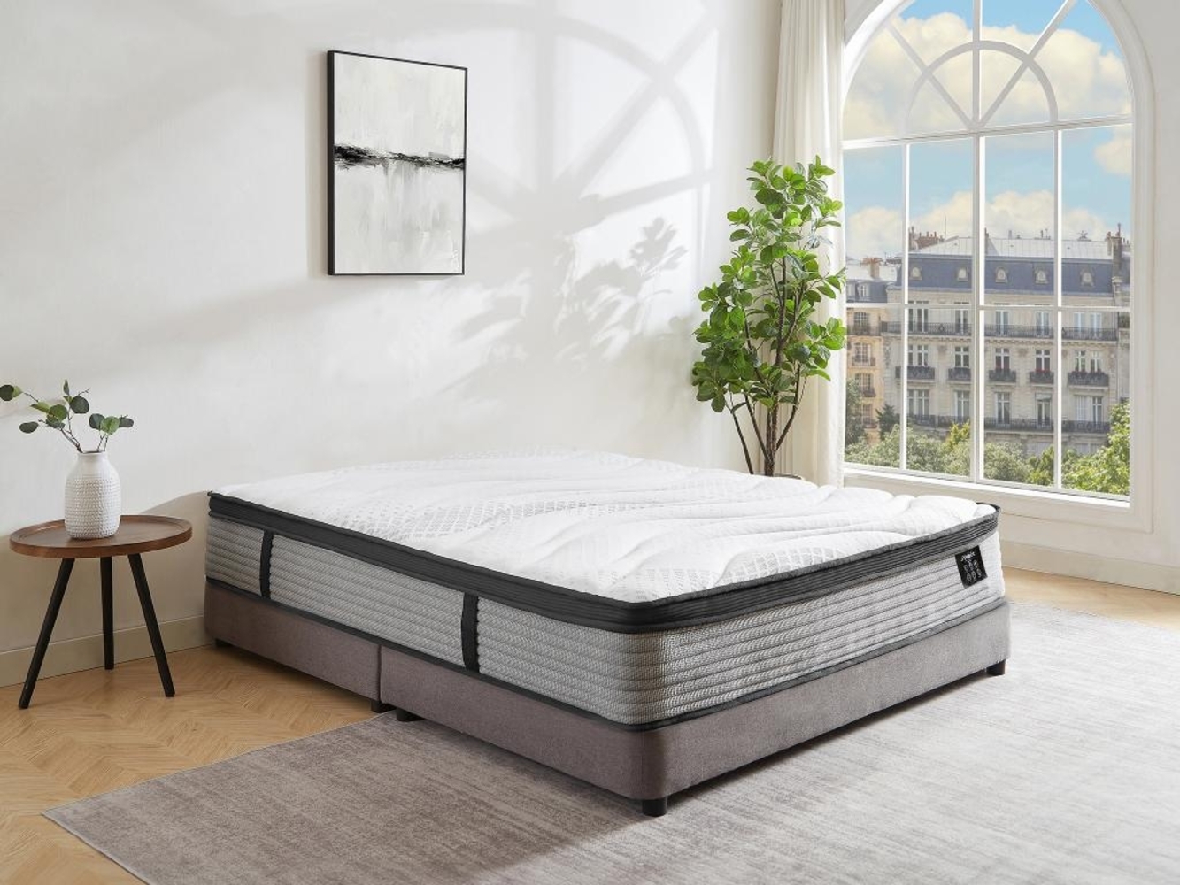 Vente-unique - Taschenfederkernmatratze mit integriertem Topper - 180 x 200 cm - Stärke 25 cm - ANYLA von YSMÉE Bild 1