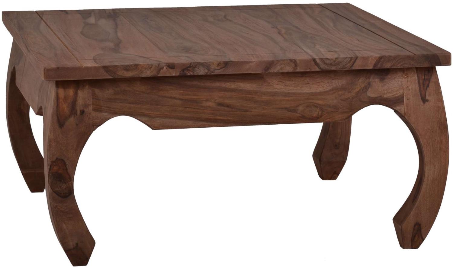 MiaMöbel Opium Couchtisch Colombo Natur 80x80cm Massivholz Teak Kolonialstil Indien Indisch Bild 1