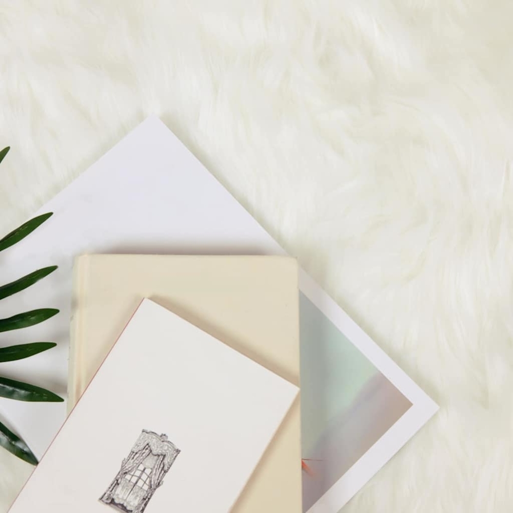 vidaXL Kunstschaffell Teppich Weiß 200 x 200 cm Polyester 42021467 Bild 1