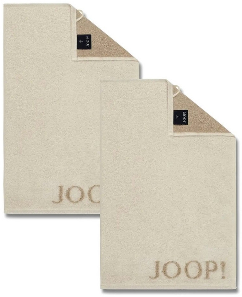 JOOP! Handtuch 2 Stück Joop! Gästetuch Classic Creme Beige 1600-36 30x50, Walkfrottier, 100% Baumwolle Bild 1