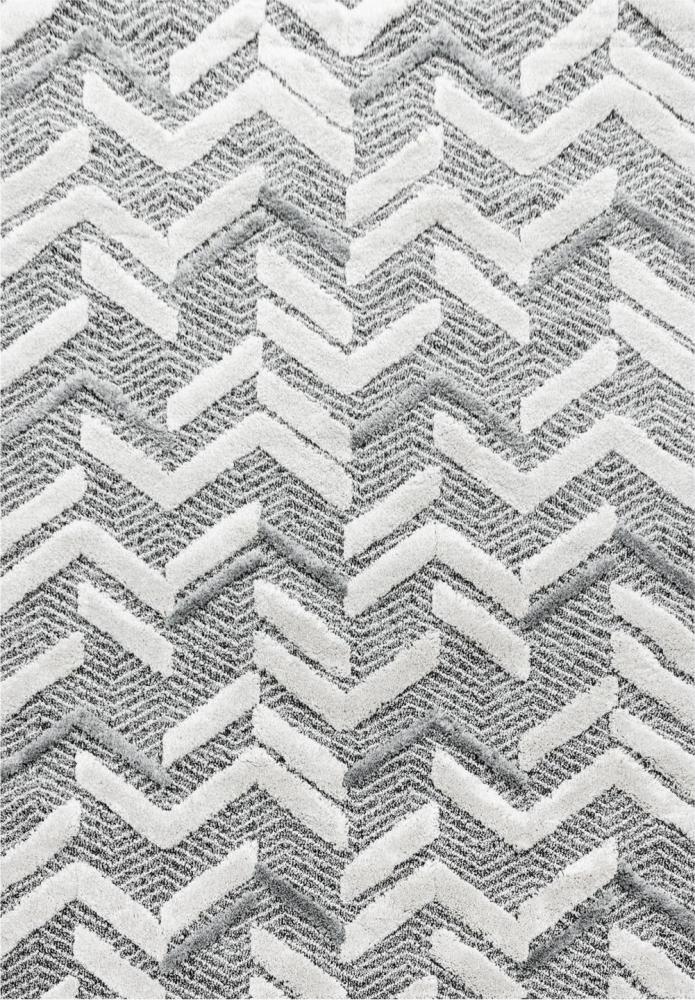Hochflor Teppich Pepe rechteckig - 140x200 cm - Grau Bild 1
