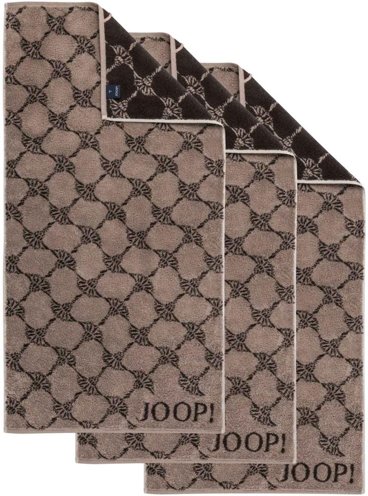 JOOP! Handtuch Classic / Infinity Kollektion, 3er Pack - Walkfrottier Mocca Cornflower 50x100cm Bild 1