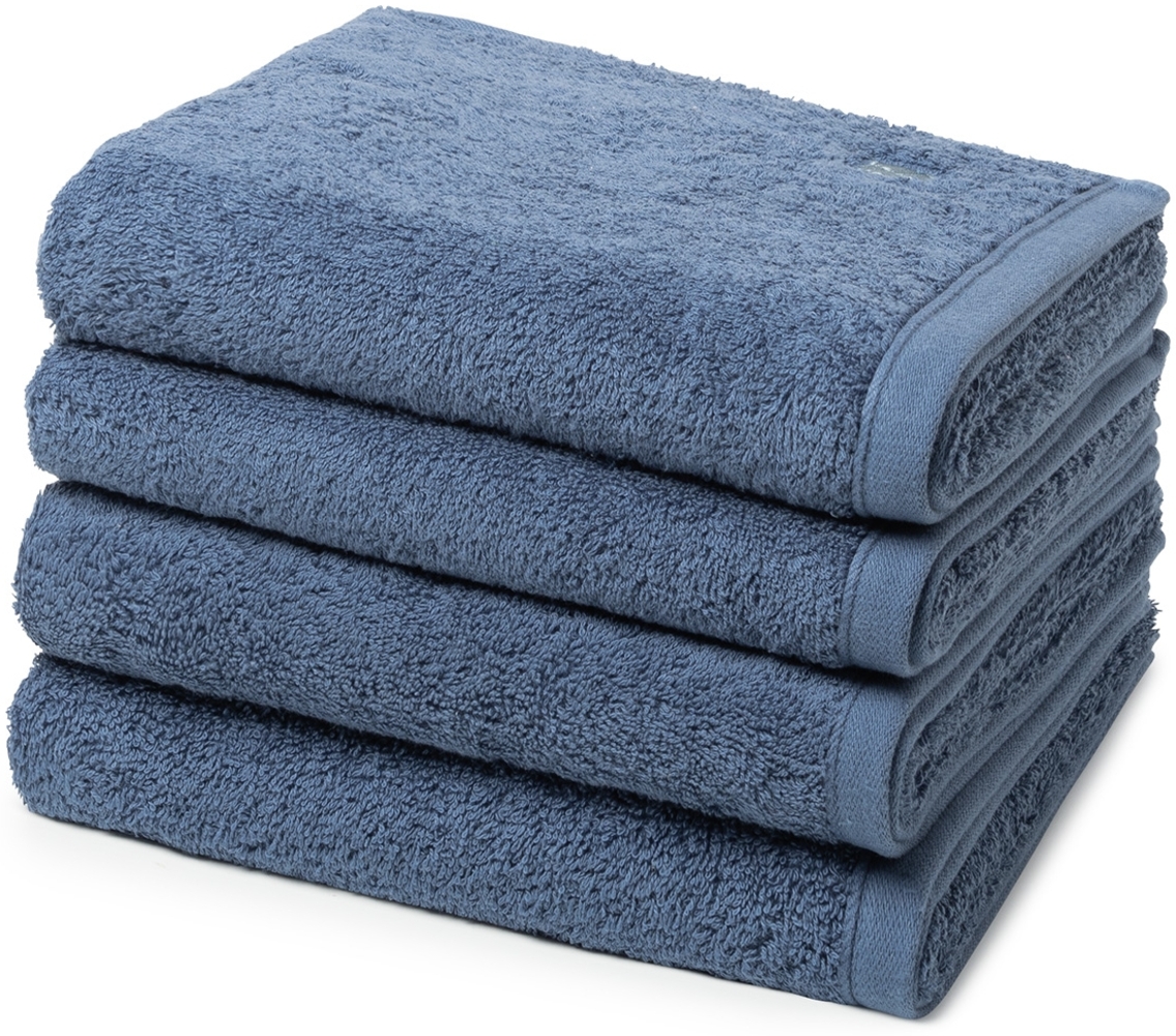 Ross Vita 4 tlg. Frottier-Set - 4 X Handtuch (50 X 100cm) - 520 g/m2 - Denim Bild 1