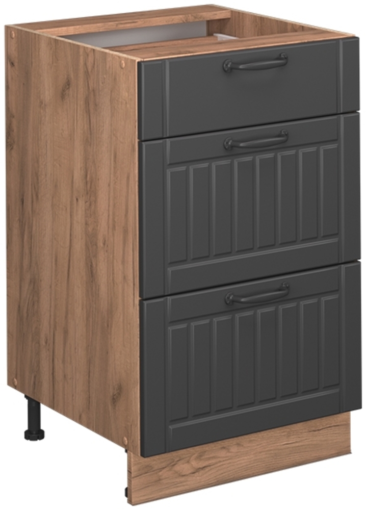 Küchenunterschrank Fame-Line Dunkelgrau 50 cm , AP Anthrazit Vicco Bild 1