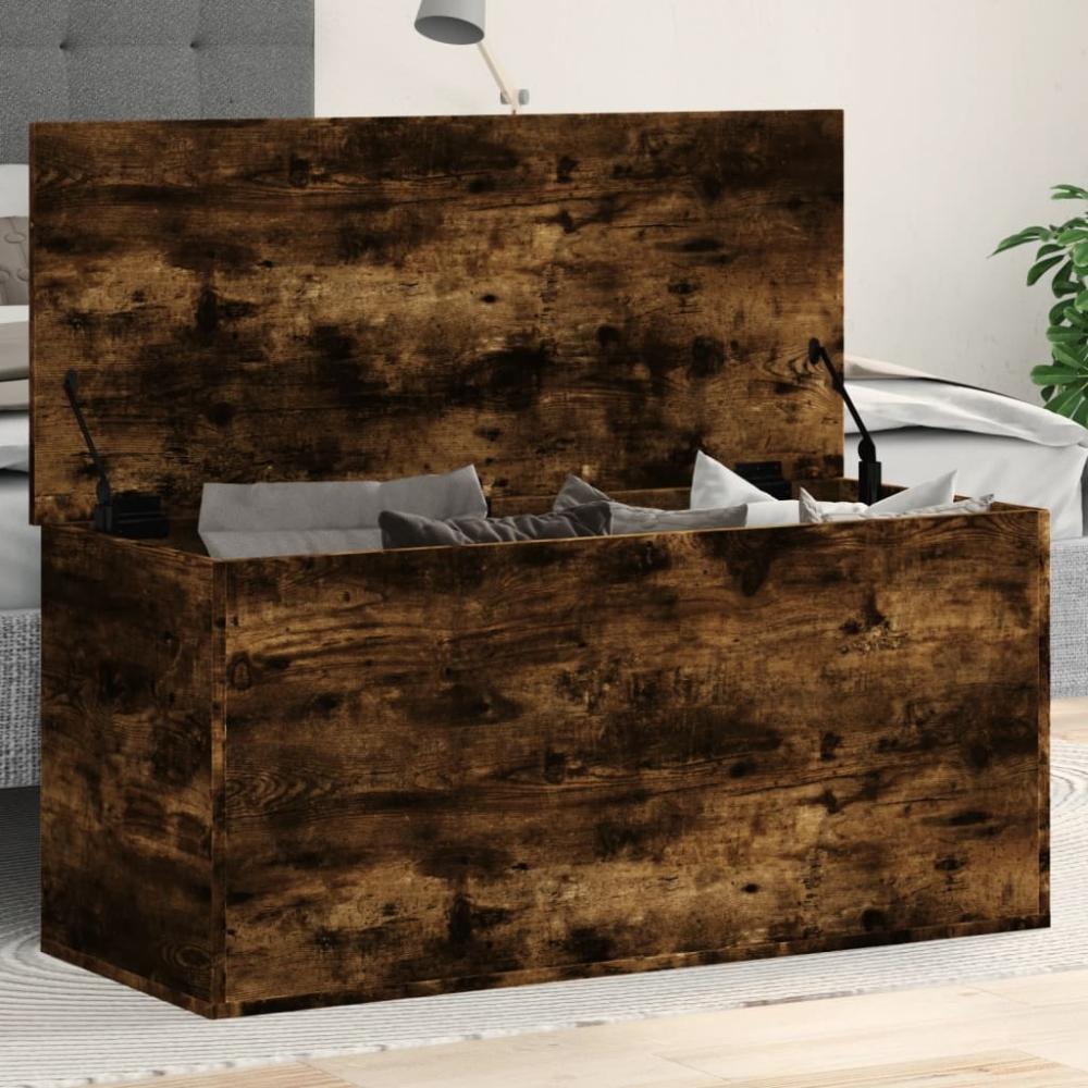 vidaXL Truhe Räuchereiche 100x42x46 cm Holzwerkstoff 840664 Bild 1