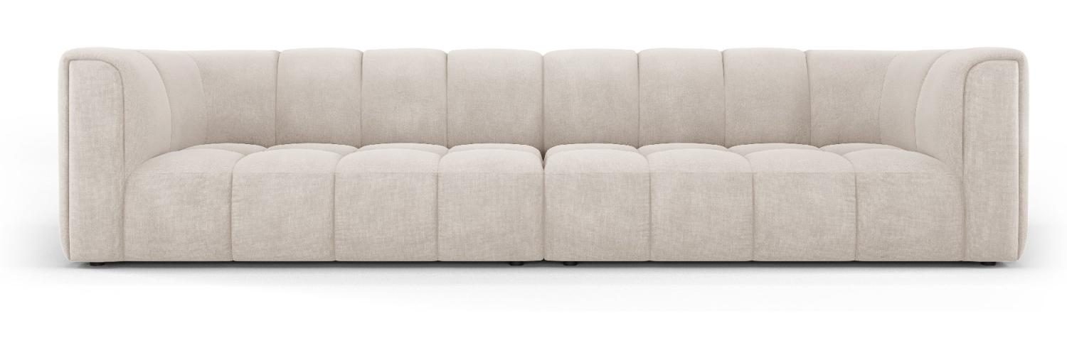 Micadoni Modulares Sofa Serena 4-Sitzer Strukturierter Stoff Beige Bild 1