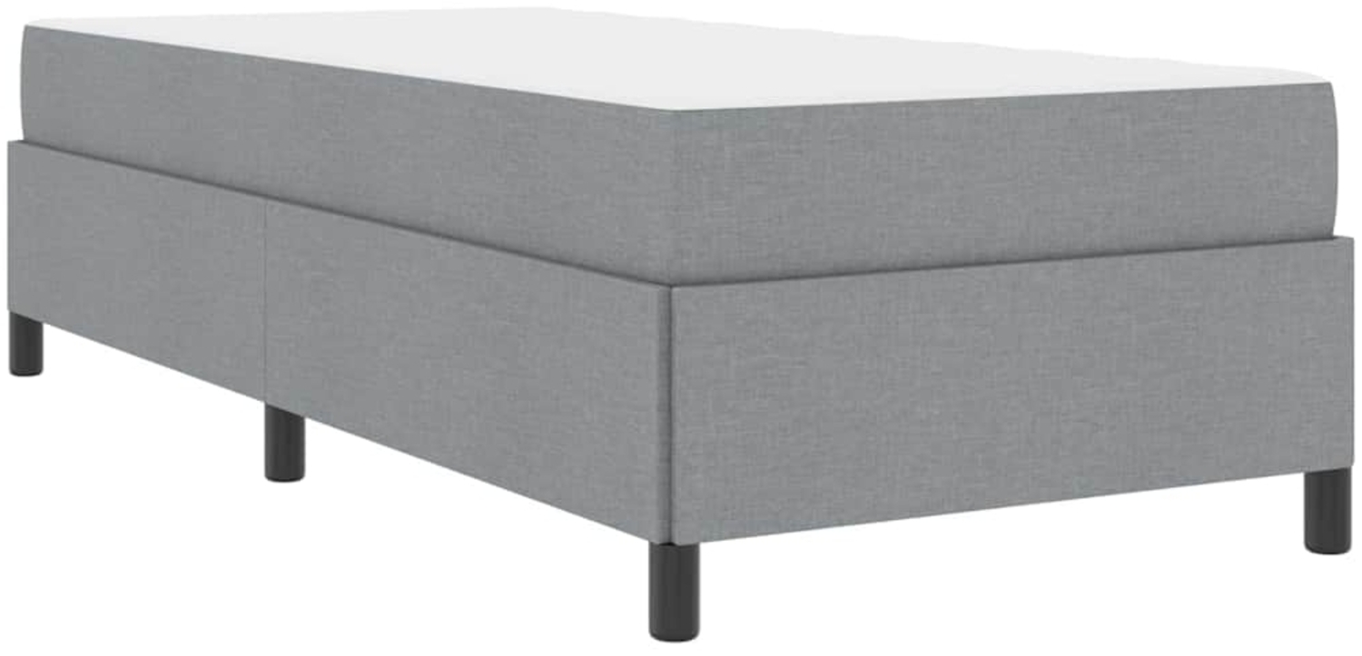 vidaXL Boxspringbett Hellgrau 90 x 200 cm Stoff 3398829 Bild 1