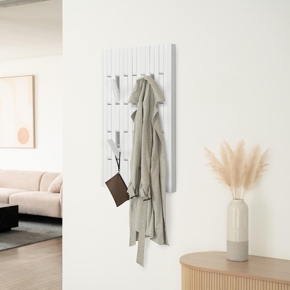 HOME DELUXE Garderobenpaneel QUEST Weiß - 55 x 4 x 105 cm Bild 1