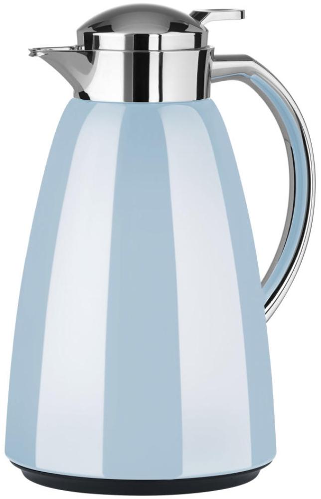 Emsa CAMPO Isolierkanne Quick Tip, Kanne, Teekanne, Kaffeekanne, Kaffee, Edelstahl, Pastell-Blau, 1 L, F4130400 Bild 1