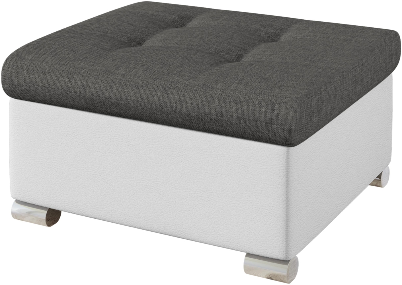 Polsterhocker Niko Klein, Farbe: Soft 017 + Lux 06 Bild 1