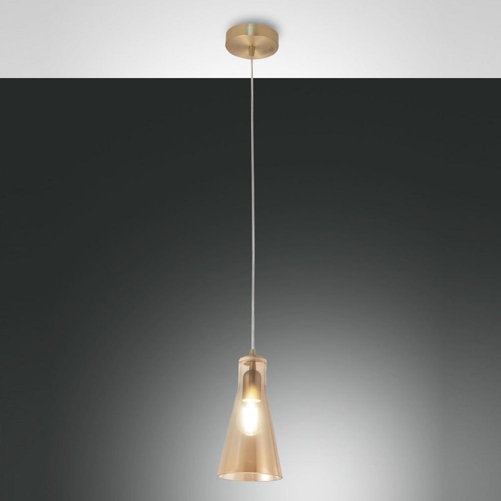 FABAS LUCE No. 3596-40-125 Pendelleuchte Dafne amber E27 Bild 1