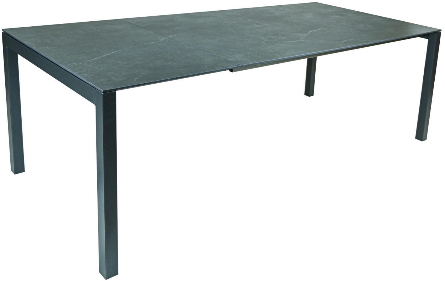 SIT Mobilia Gartentisch Etna Aluminium anthrazit 300x95 cm Tisch Terrassentisch Keramik Dark Night Bild 1