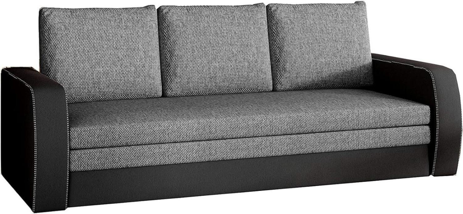 MOEBLO Schlafsofa SYLVIANO, Couch für Wohnzimmer Sofagarnitur Polstersofa Sofa Klappsofa Click-Clack Kippsofa, mit Schlaffunktion und Bettkasten Bild 1