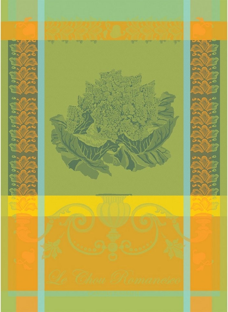 Garnier-Thiebaut Geschirrtuch Le Chou Romanesco Vert 56x77 cm 100% Baumwolle Bild 1