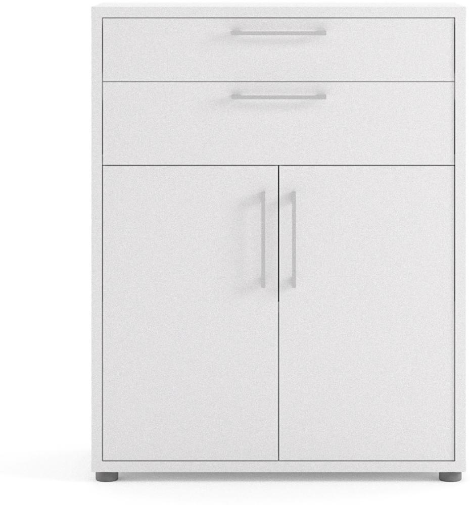 Kommode Prisme weiß Büroschrank Highboard Anrichte Sideboard Aktenschrank Bild 1