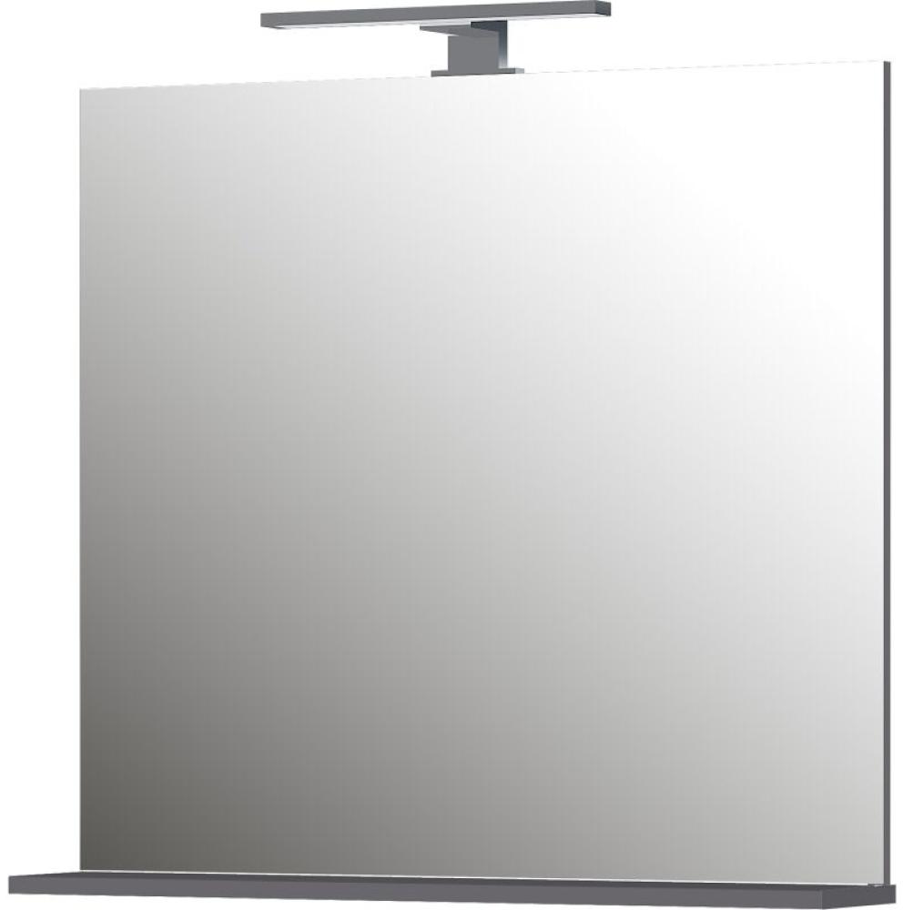 Caldari Spiegel Smilla mit LED-Beleuchtung, anthrazit/grau, 76 x 75 x 15 cm Bild 1