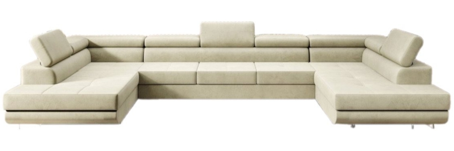 Luxusbetten24 Schlafsofa Designer Sofa Taormina, mit Stauraum und Schlaffunktion Bild 1