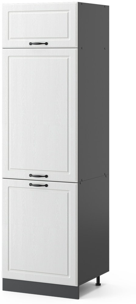 Kühlumbauschrank R-Line Weiß Landhaus 60 cm Vicco Bild 1