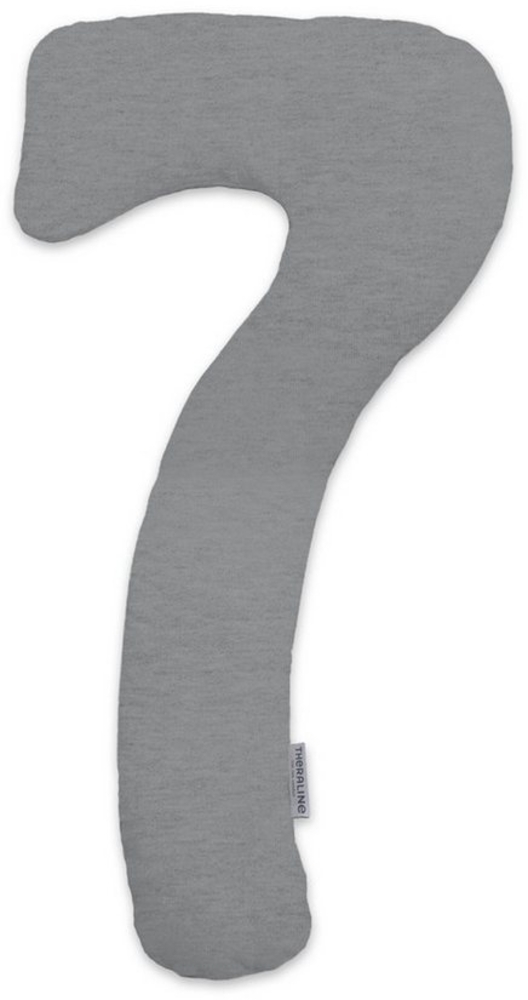 Theraline my7 Stillkissen Melange mittelgrau Bamboo Mikroperlen und Thera-Rhomb Bild 1