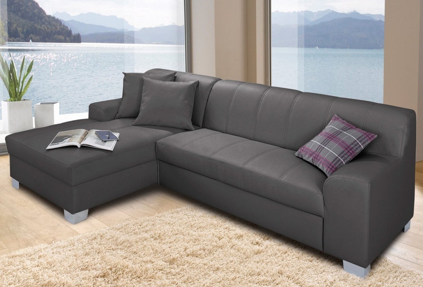 INOSIGN Ecksofa Anzio L-Form, wahlweise mit Bettfunktion Bild 1