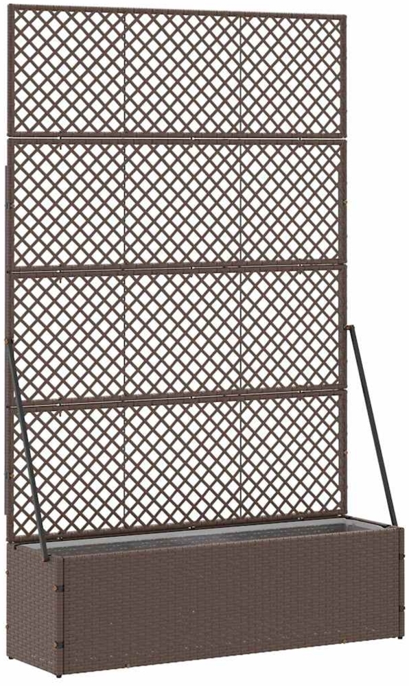 vidaXL Pflanzkübel Braun 105 x 30 x 170 cm Metall 366620 Bild 1