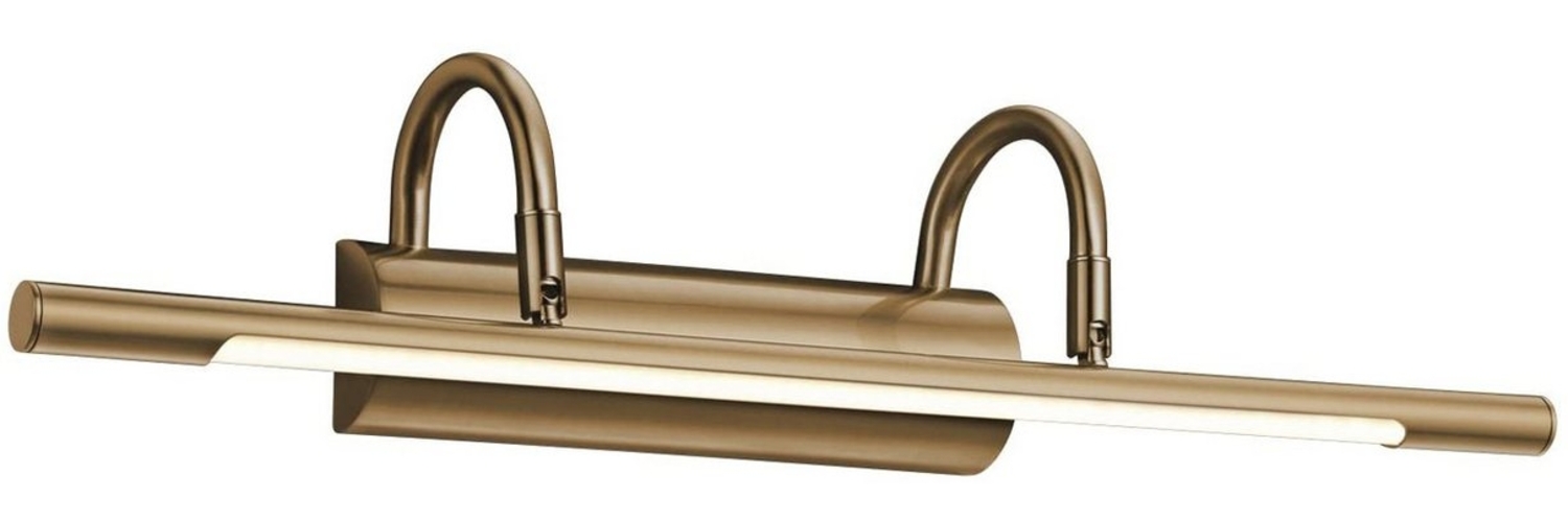 Klassische 8 Watt LED Wandleuchte in Altmessing Bild 1