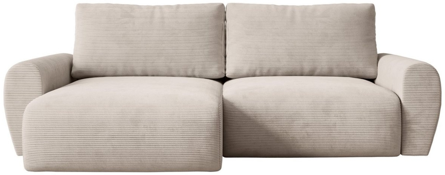 Beautysofa Ecksofa POSS, universelle Ottomane, mit Schlaffunktion Bild 1