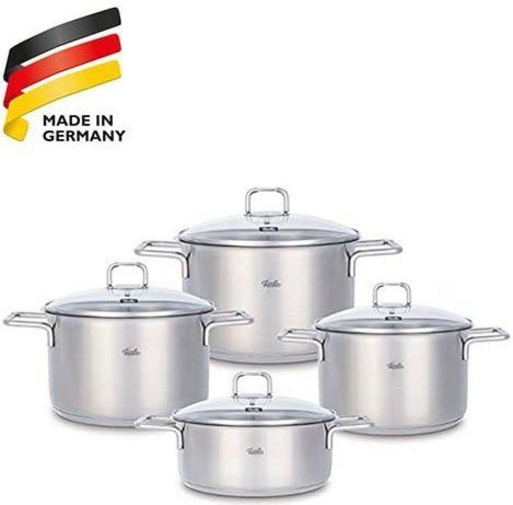 Fissler Hamburg® Topf-Set 4-tlg. Induktion mit Glasdeckel Edelstahl Bild 1