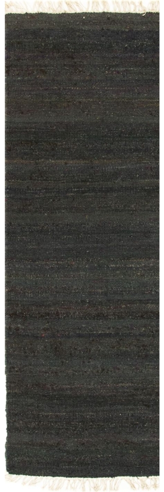 Morgenland Läufer Kelim - Trendy - 200 x 70 cm - schwarz Bild 1