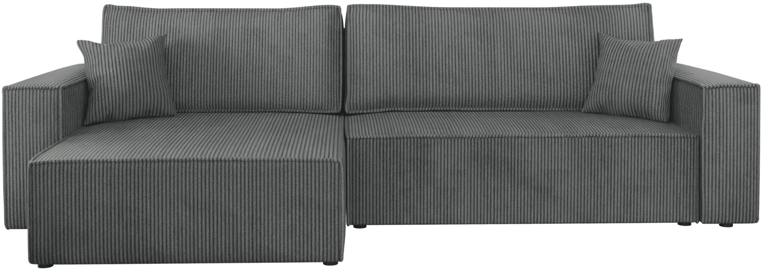 Ecksofa Kobaro Cord Maxi mit Bettkasten und Schlaffunktion (Farbe: Poso 22) Bild 1