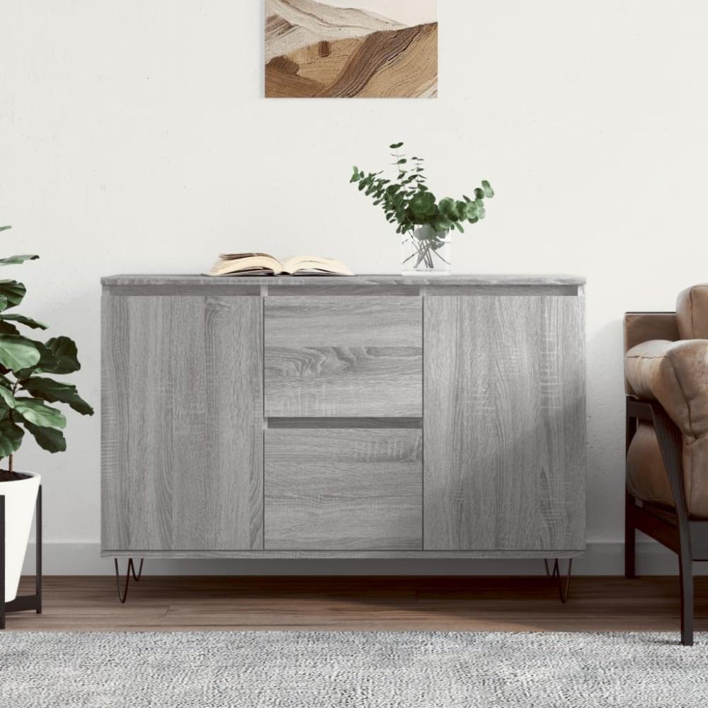 vidaXL Sideboard Grau Sonoma 104x35x70 cm Holzwerkstoff 827210 Bild 1