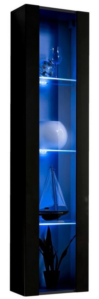 ASM-Moebel Hängevitrine Hängevitrine Glasvitrine FLY I Hochglanz Led Push-Click 12 Varianten Hochglanzfronten Led Beleuchtung und Push-Click System Bild 1