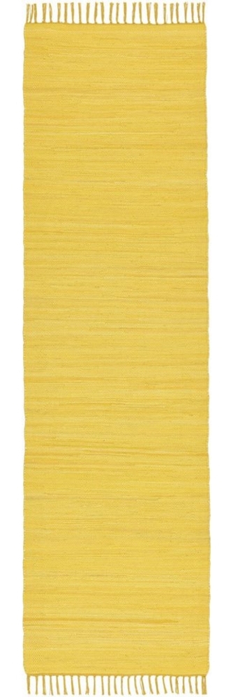 THEKO Läufer Happy Cotton Fleckerl, rechteckig, Höhe: 5 mm, Handweb Läufer, Flachgewebe, reine Baumwolle, handgewebt, mit Fransen Bild 1