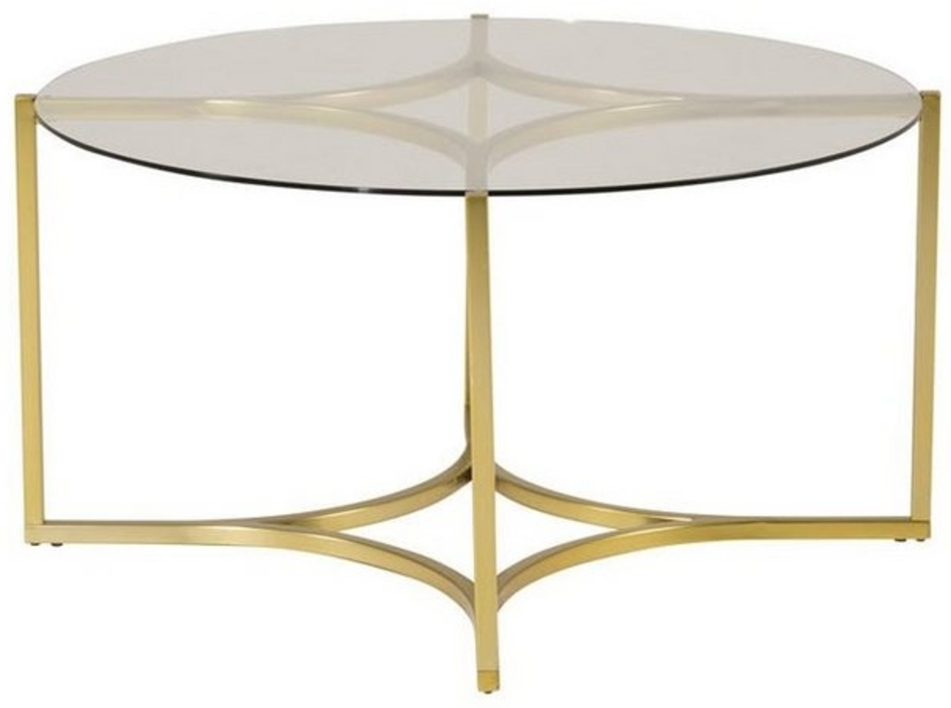 ebuy24 Couchtisch Kivik Couchtisch Ø90 cm Glas rauchfarben. (1-St) Bild 1