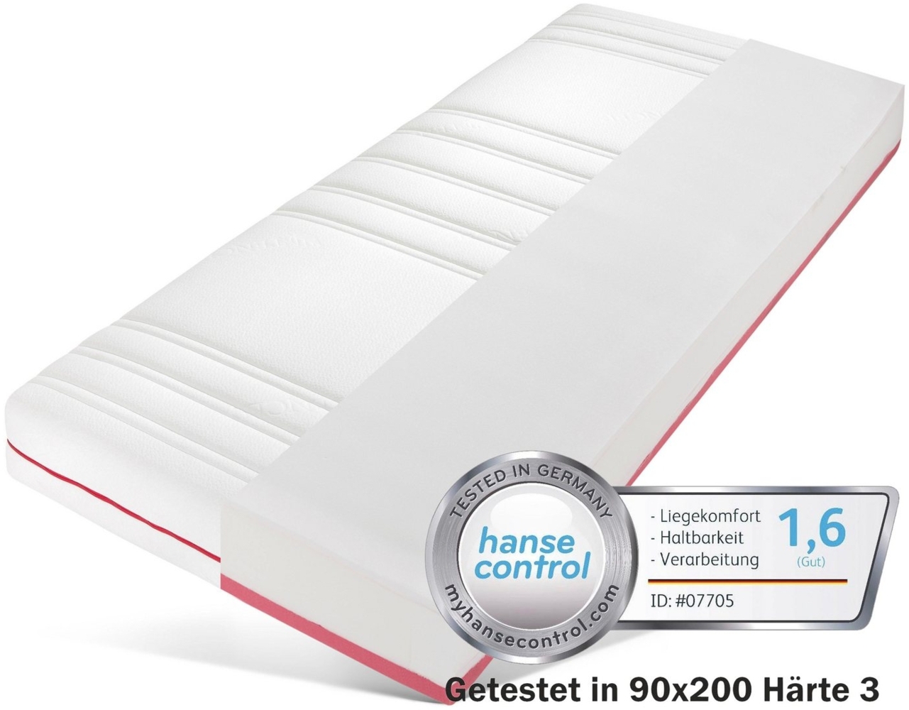 Taschenfederkernmatratze Active Flex, BeSports, 22 cm hoch, Matratze in 90x200 cm und weiteren Größen erhältlich, Wendematratze Bild 1