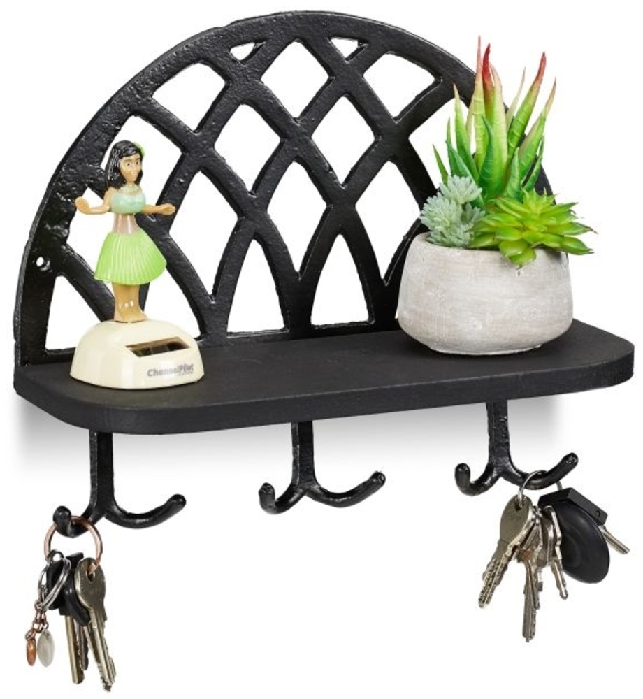 2 x Schlüsselbrett mit Ablage schwarz 10040928 Bild 1