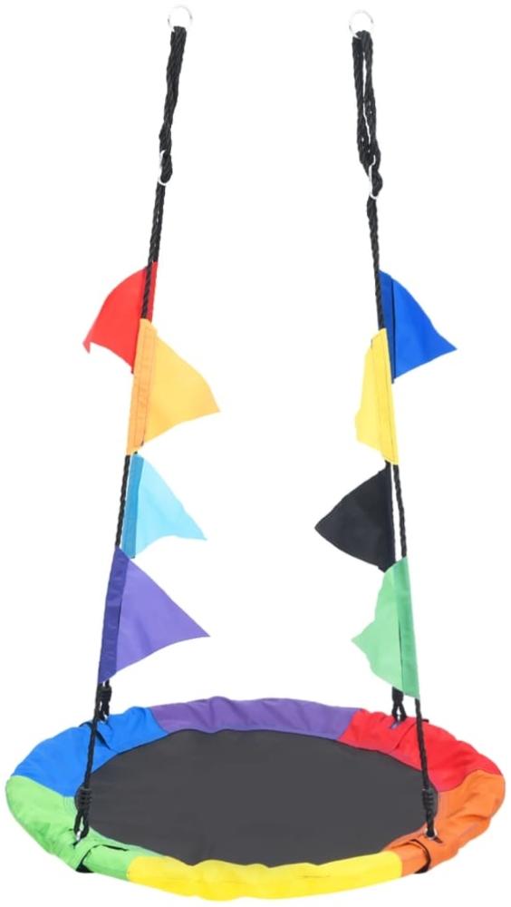Schaukel mit Fahnen Regenbogen 100 cm Bild 1