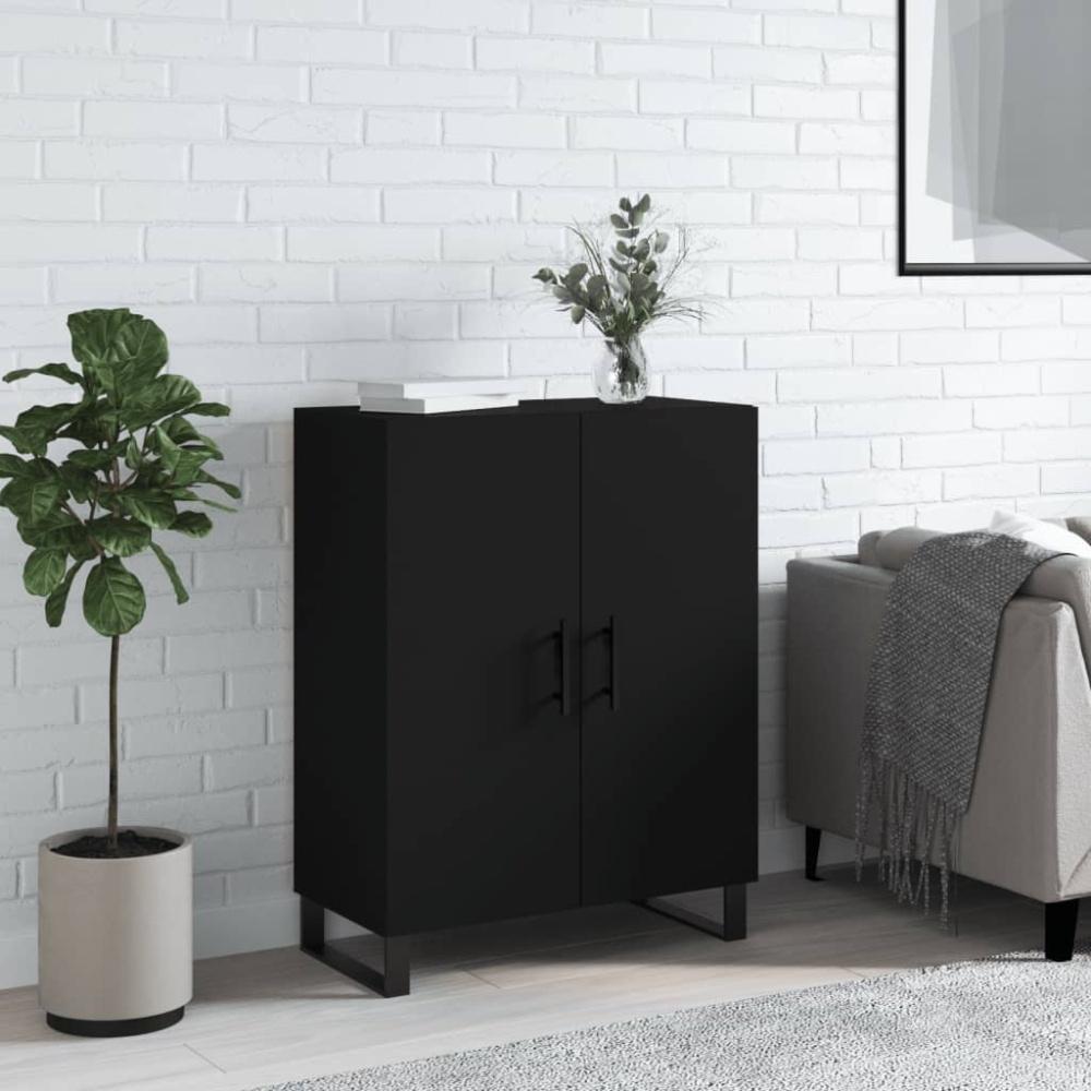 vidaXL Sideboard Schwarz 69,5x34x90 cm Holzwerkstoff 827749 Bild 1