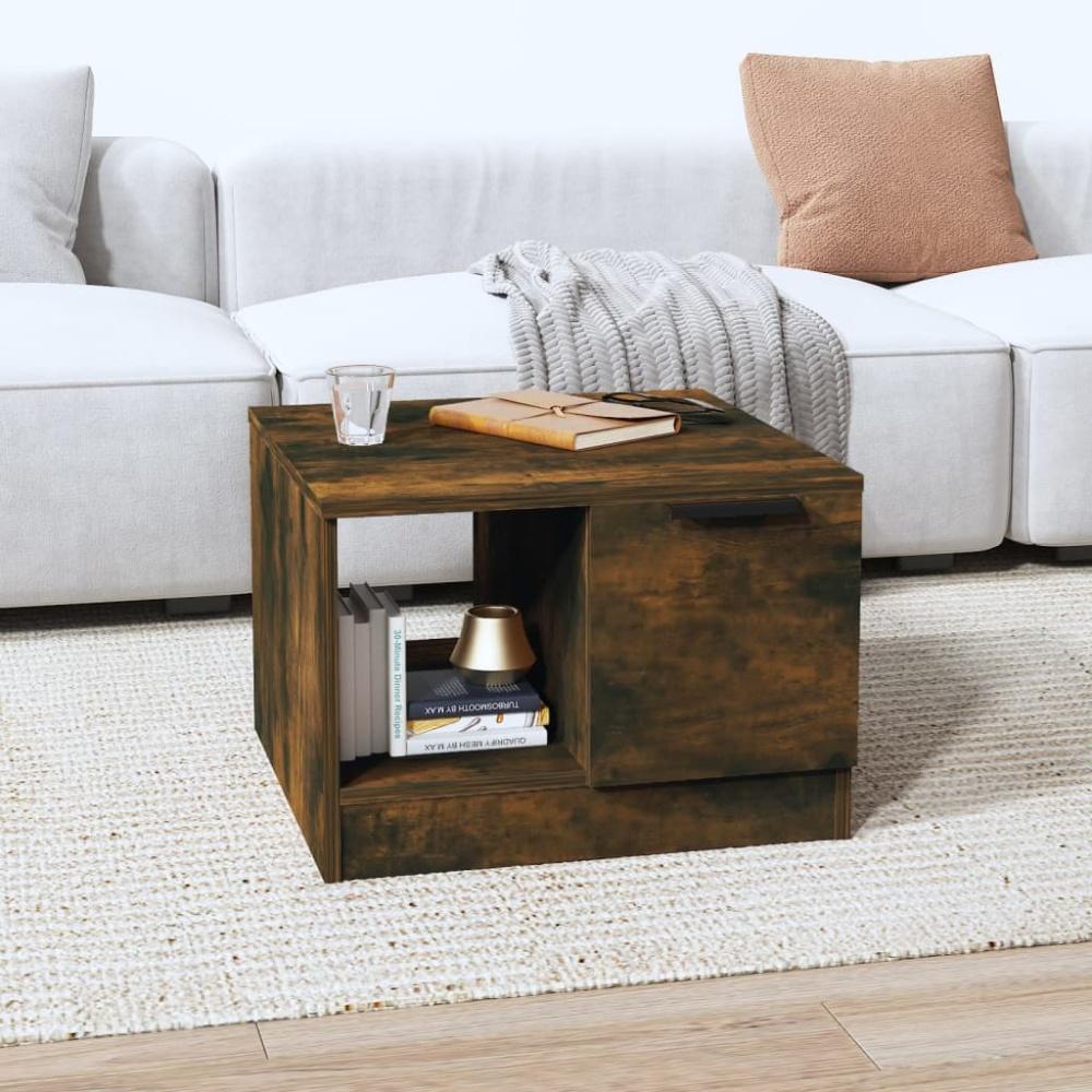 vidaXL Couchtisch Räuchereiche 50x50x36 cm Holzwerkstoff 817075 Bild 1