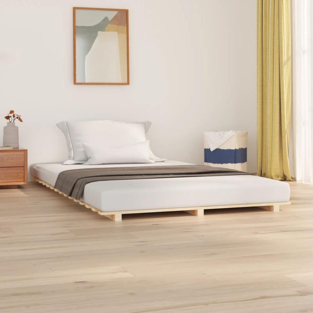 vidaXL Massivholzbett 150x200 cm Kiefer 824573 Bild 1