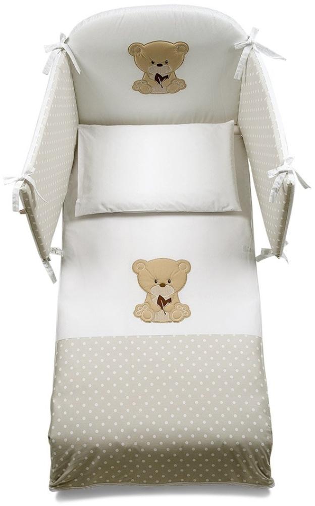 ITALBABY Maxi Petit Amis Bettwäsche-Set, weiß, 5-teilig Bild 1