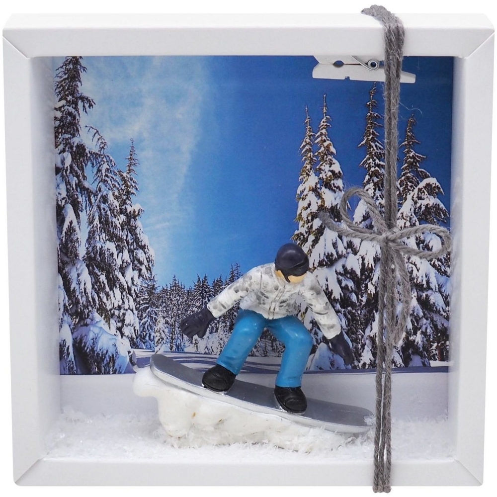 ZauberDeko Geschenkbox Geldgeschenkverpackung Snowboarder Gutschein Winterurlaub Geschenk Bild 1